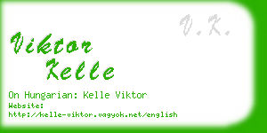 viktor kelle business card